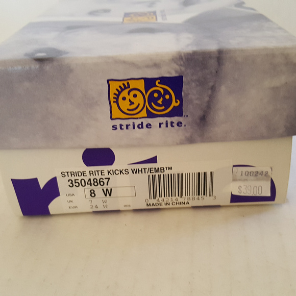 STRIDE RITE KICKS 8W Toddler Sneakers Leather - Picture 2 of 6